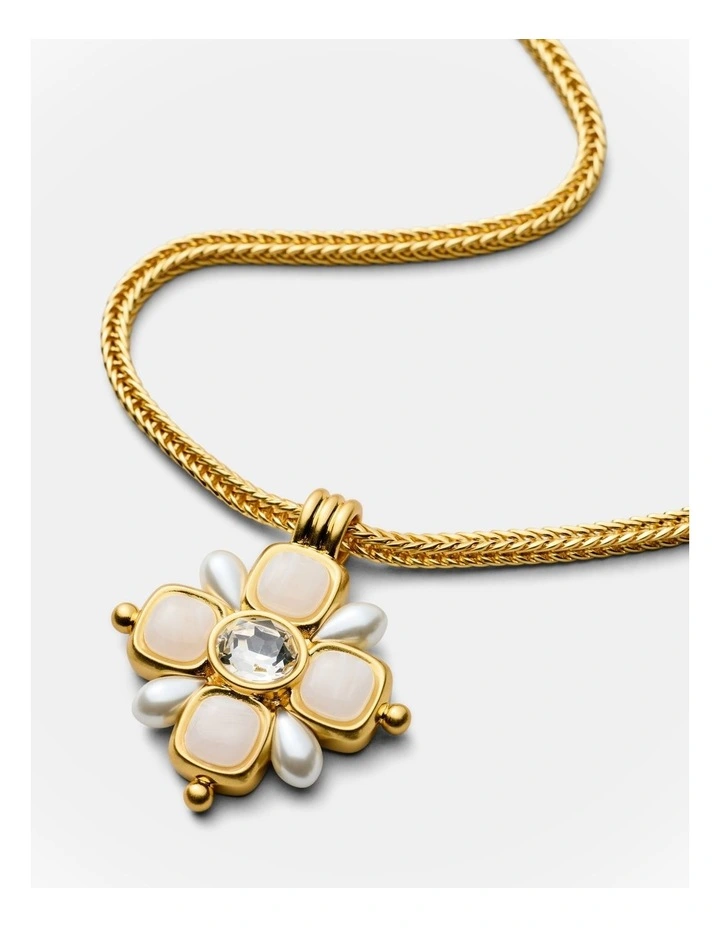 Liora Necklace in Pearl image 3