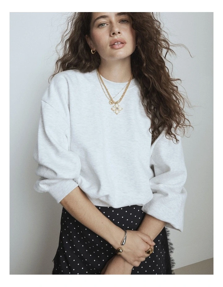 Liora Necklace in Pearl image 5
