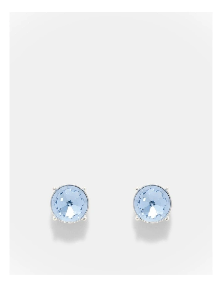 Glowy Crystal Stud Earrings in Cornflower Blue image 1