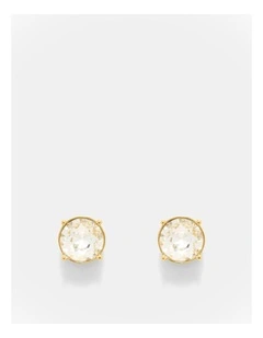 Glowy Crystal Stud Earrings in Clear