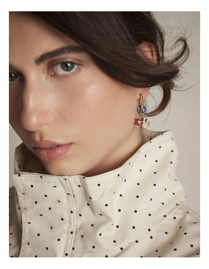 Charmelle Hoop Earrings in Ultra Marine image 2