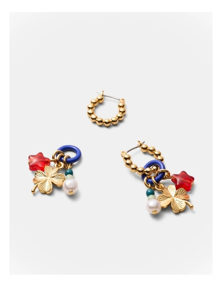 Charmelle Hoop Earrings in Ultra Marine image 3