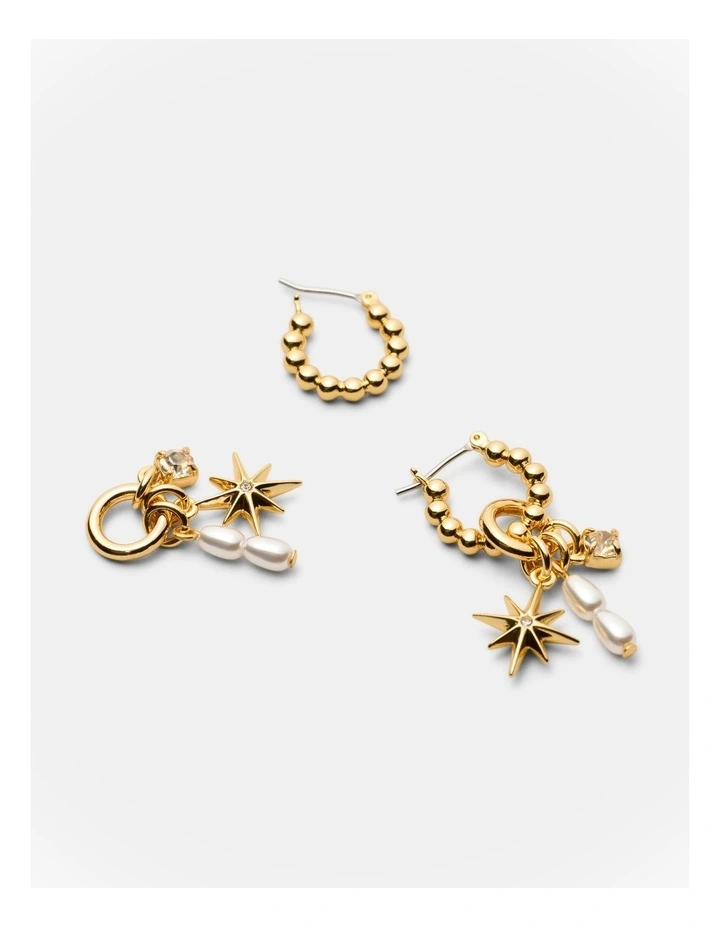 Charmelle Hoop Earrings in Gold image 3