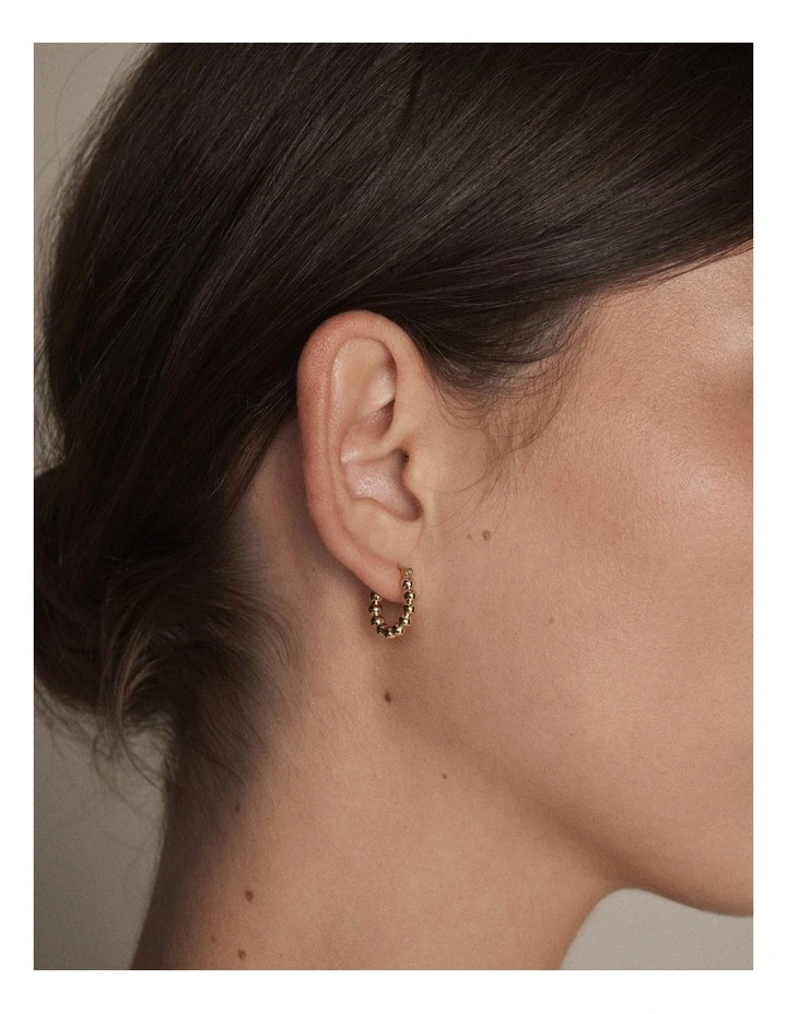 Charmelle Hoop Earrings in Gold image 4