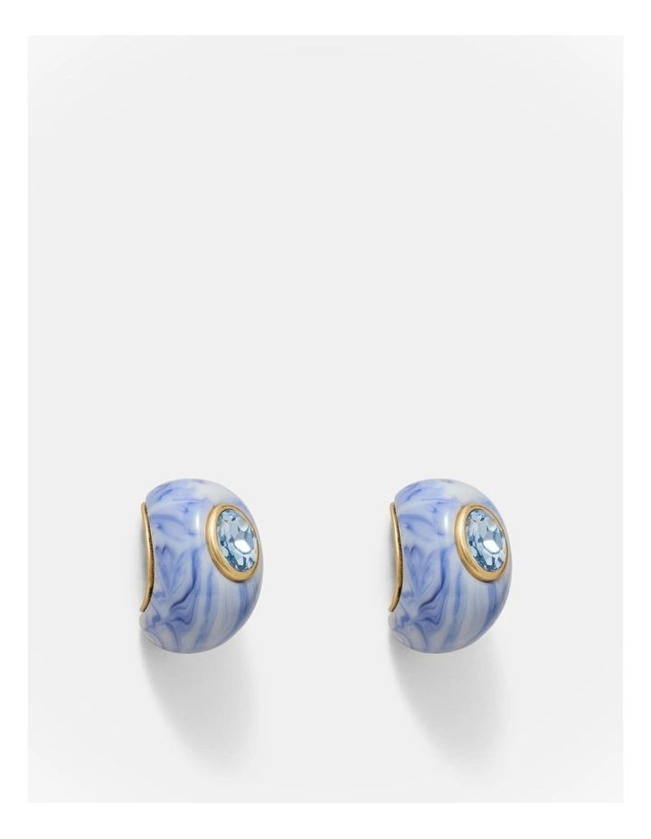 Destined Resin Hoop Necklace in Ultra Marine image 1