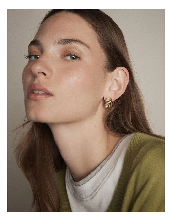 Aurelune Hoop Earrings in Gold image 2