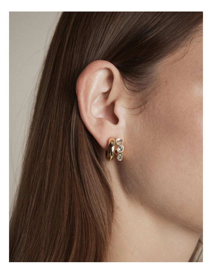 Aurelune Hoop Earrings in Gold image 4