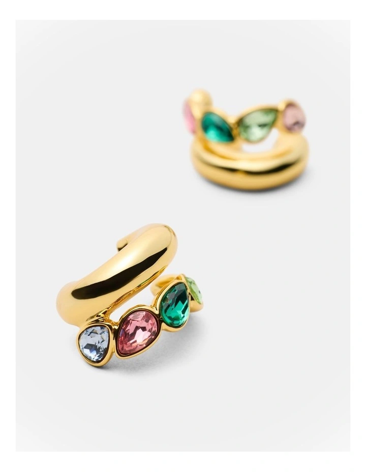 Aurelune Hoop Earrings in Multicolour image 3