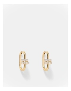 Marla Hoop Earrings in Gold