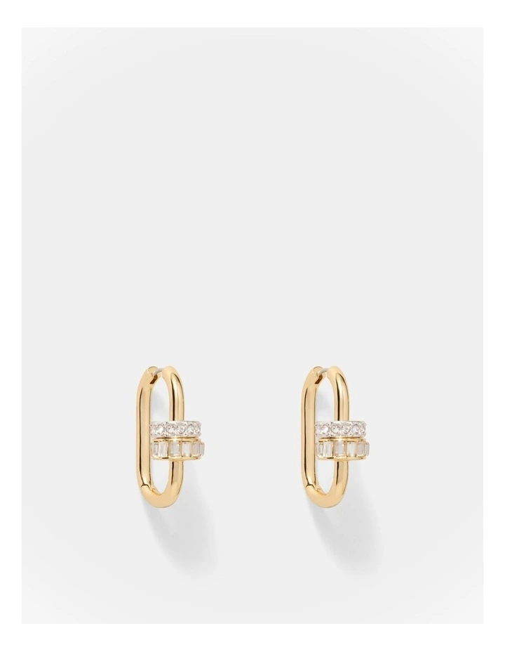 Marla Hoop Earrings in Gold image 1