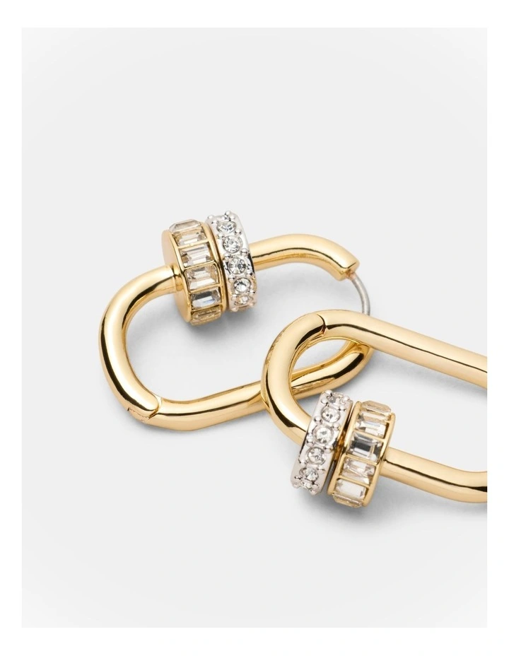 Marla Hoop Earrings in Gold image 3