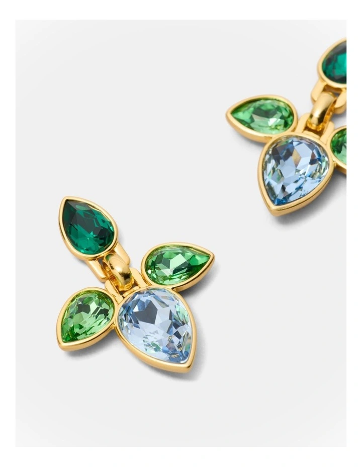 Bumper Pear Earrings in Green image 3