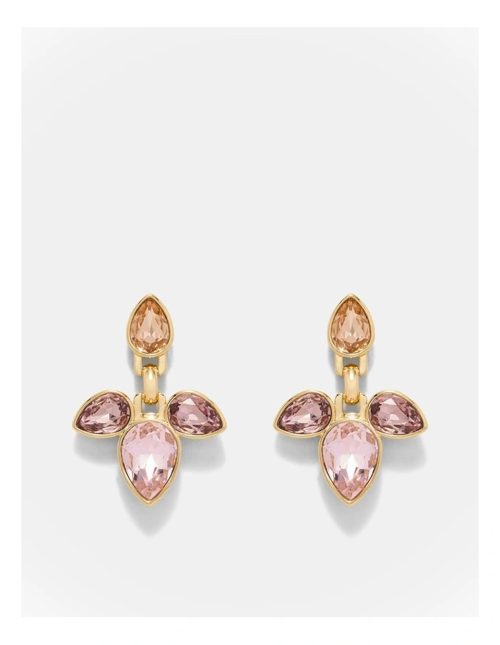 Bumper Pear Earrings in Pink image 1
