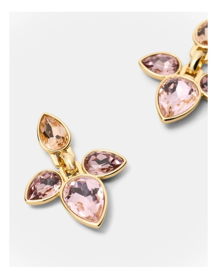 Bumper Pear Earrings in Pink image 3