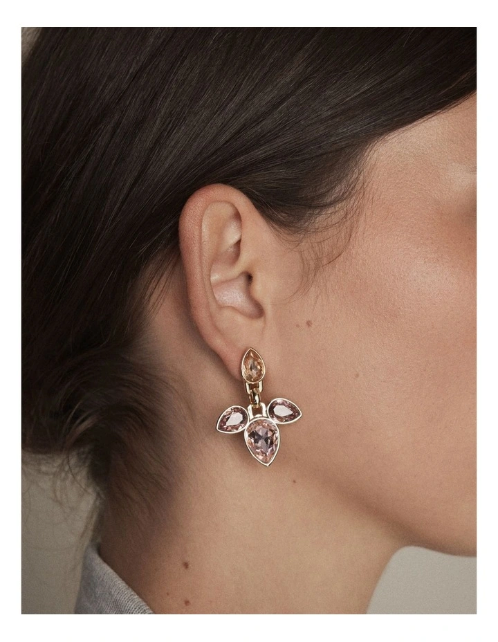 Bumper Pear Earrings in Pink image 4