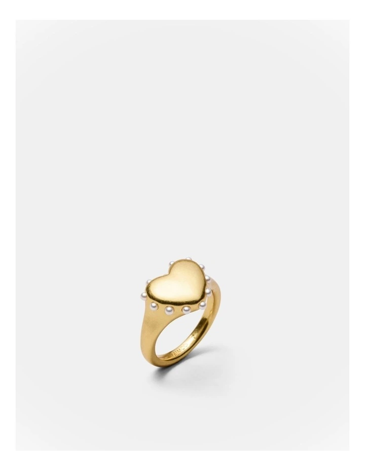 Adore Heart Ring in Gold image 3