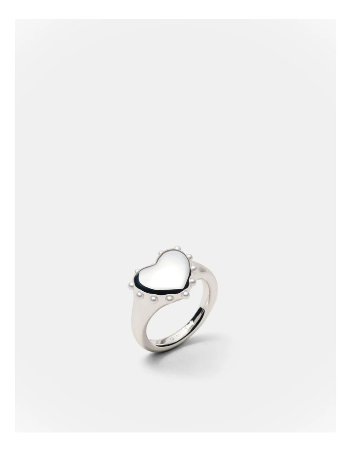 Adore Heart Ring in Silver image 1