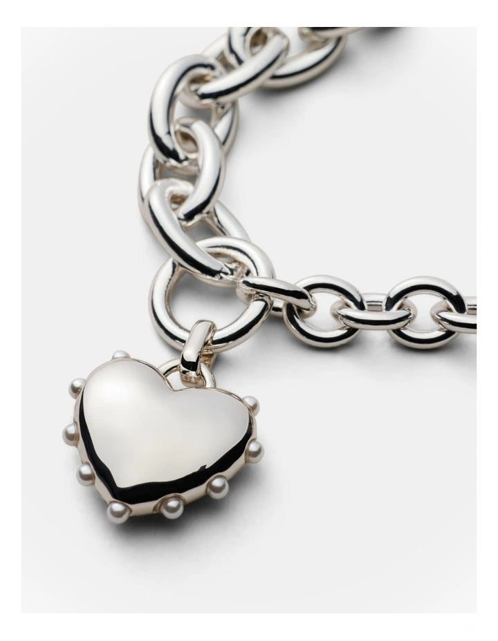 Adore Heart Bracelet in Silver image 2