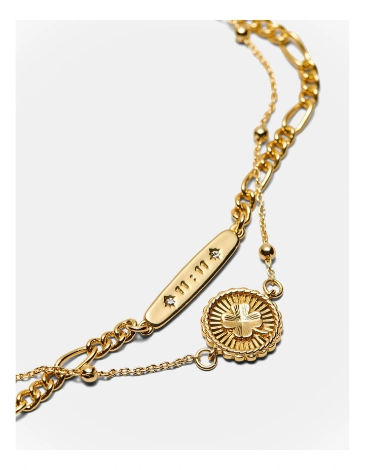 Lucky Coin Bracelet in Gold image 2