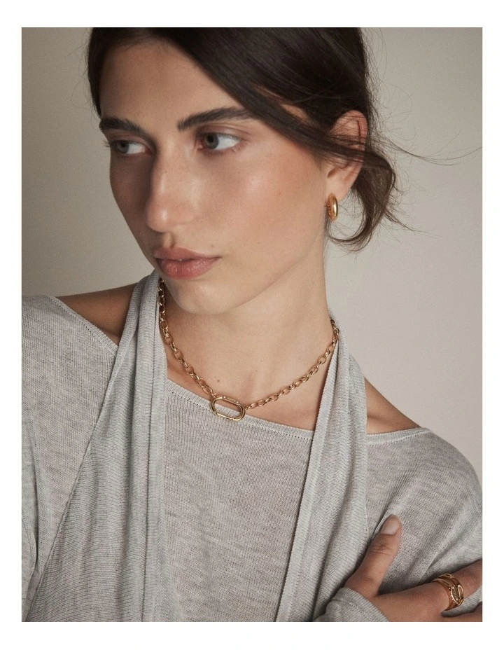 Marla Necklace in Gold image 2