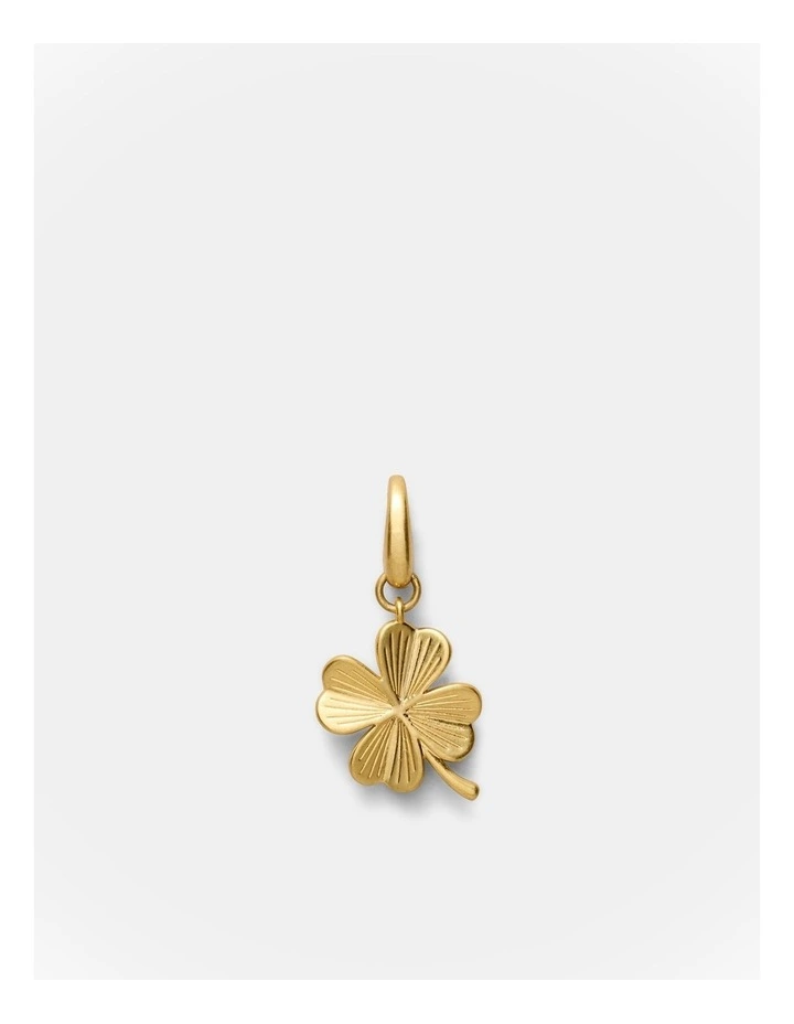 Lucky Clover Charm in Gold image 1