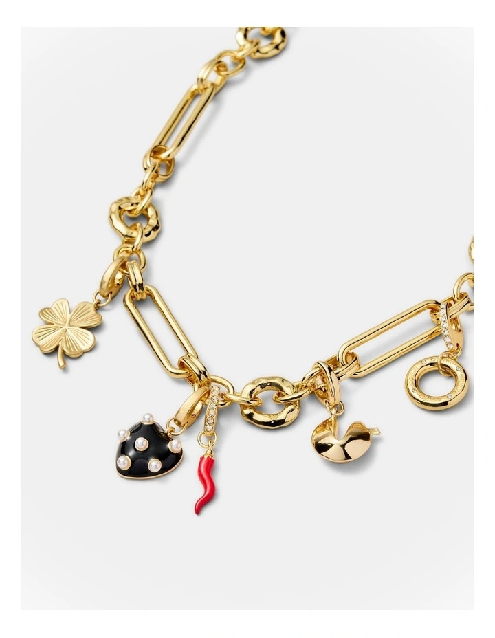 Lucky Clover Charm in Gold image 3