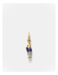 Pesce Charm in Cobalt