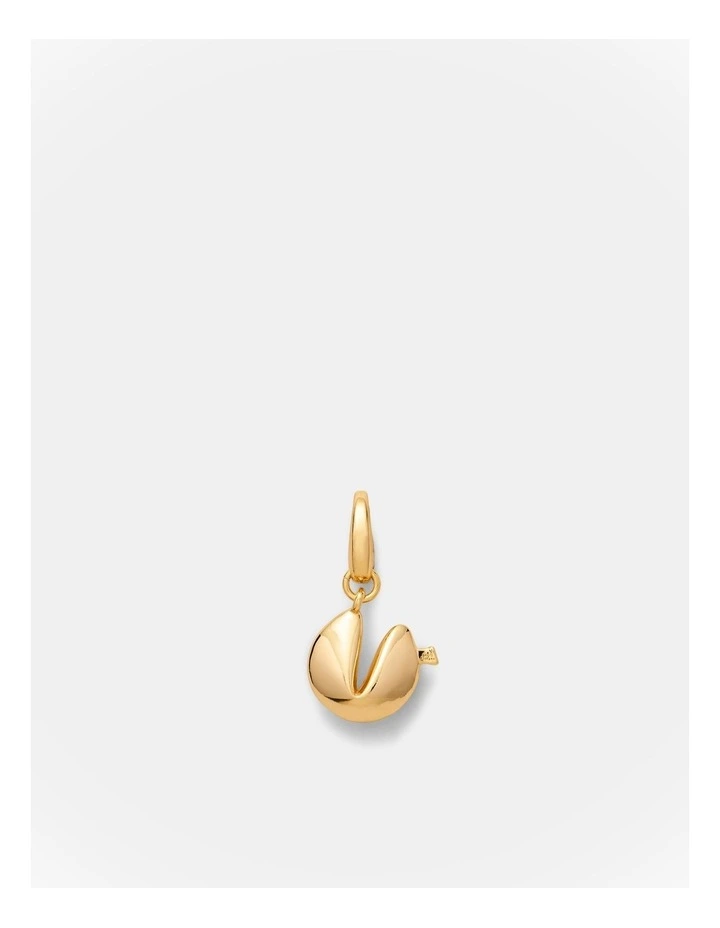 Fortune Cookie Charm in Gold image 1
