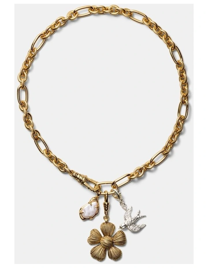 Daisy Dream Chain Necklace in Gold Silver image 4