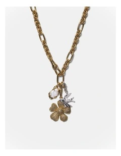 Ornithea Statement Necklace in Gold