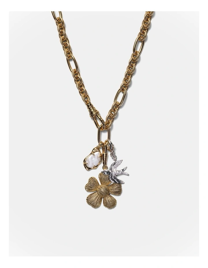 Ornithea Statement Necklace in Gold image 1