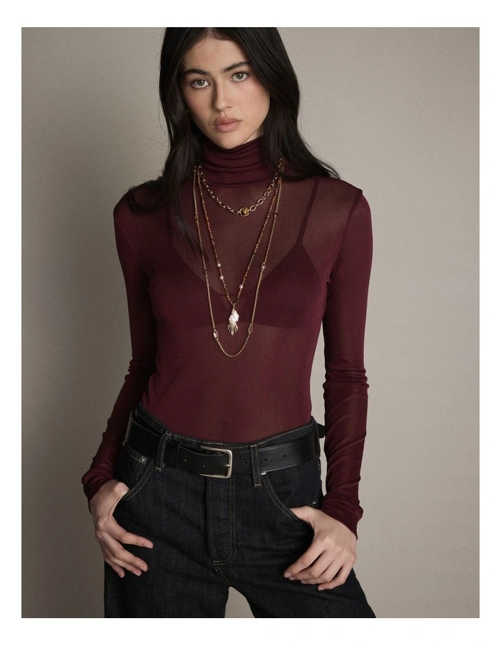 Sunray Trio Necklace in Gold image 2