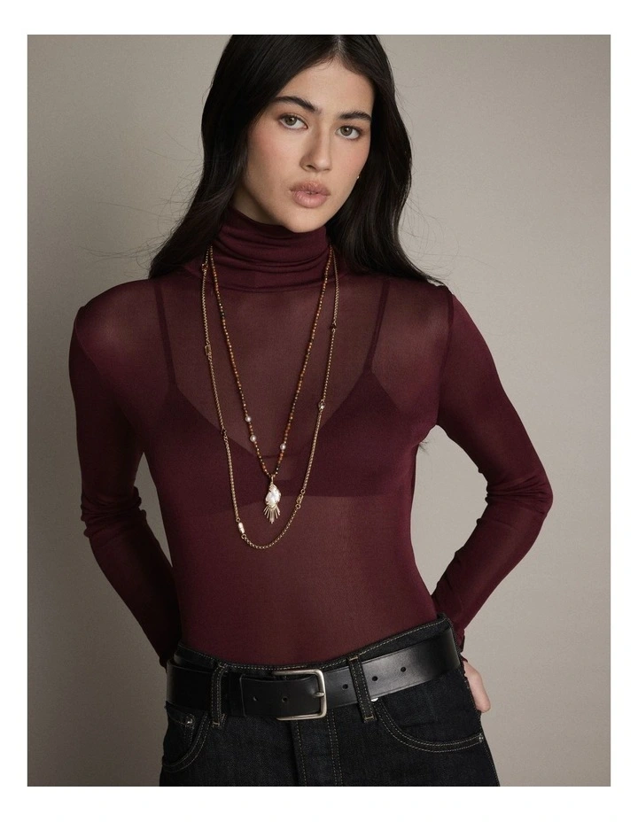 Sunray Trio Necklace in Gold image 4
