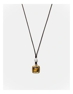 Abundance Cord Necklace in Caramel