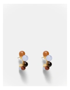 Harbour Side Hoop Earrings in Cornflower Blue