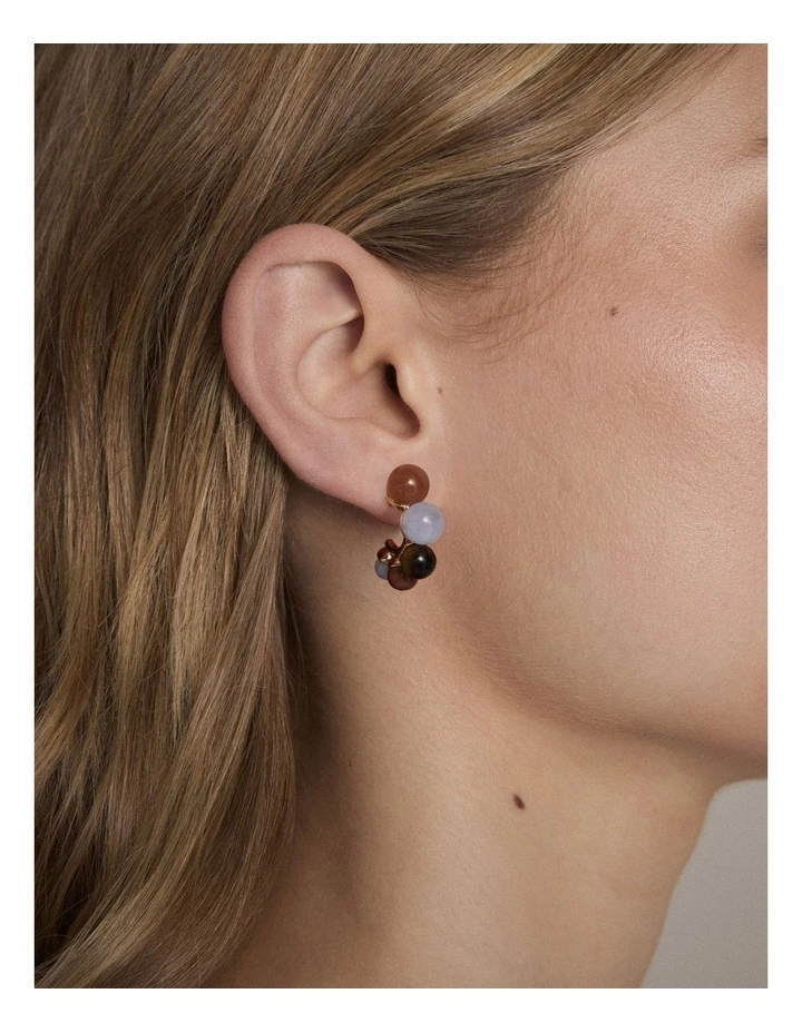 Harbour Side Hoop Earrings in Cornflower Blue image 4