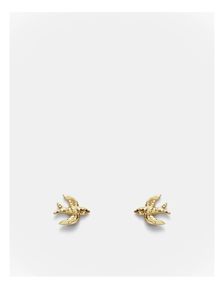Ornithea Stud Earrings in Gold image 1
