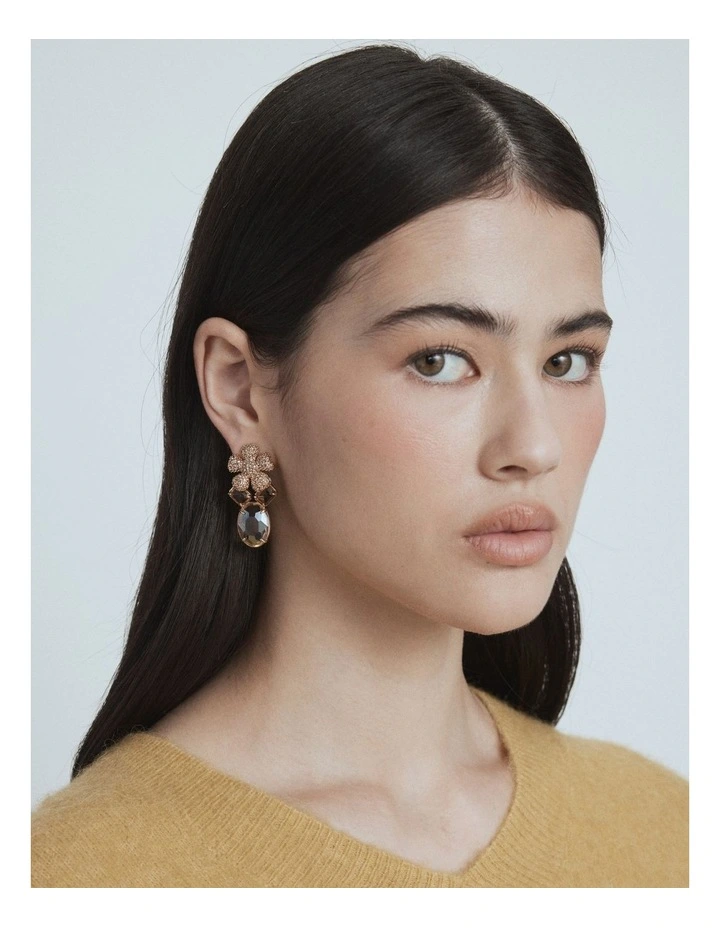 Ornithea Drop Earrings in Gold image 2