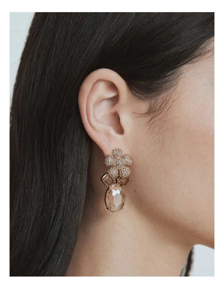 Ornithea Drop Earrings in Gold image 4
