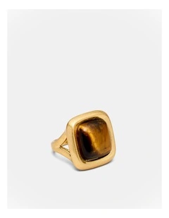 Abundance Stone Ring in Caramel