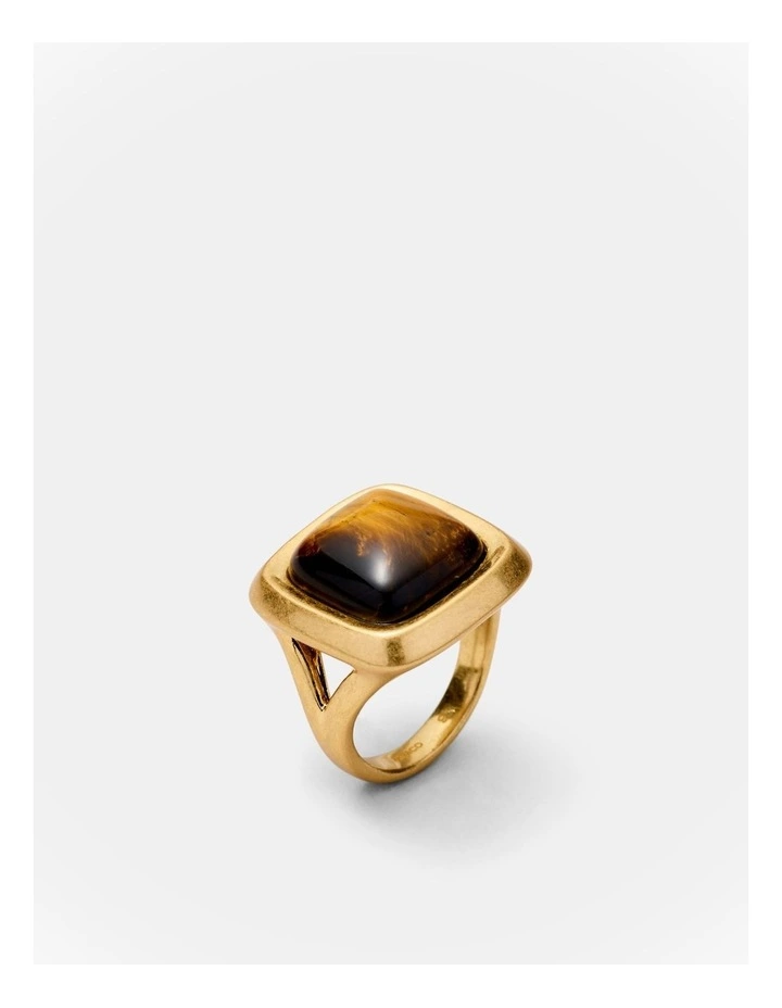Abundance Stone Ring in Caramel image 3