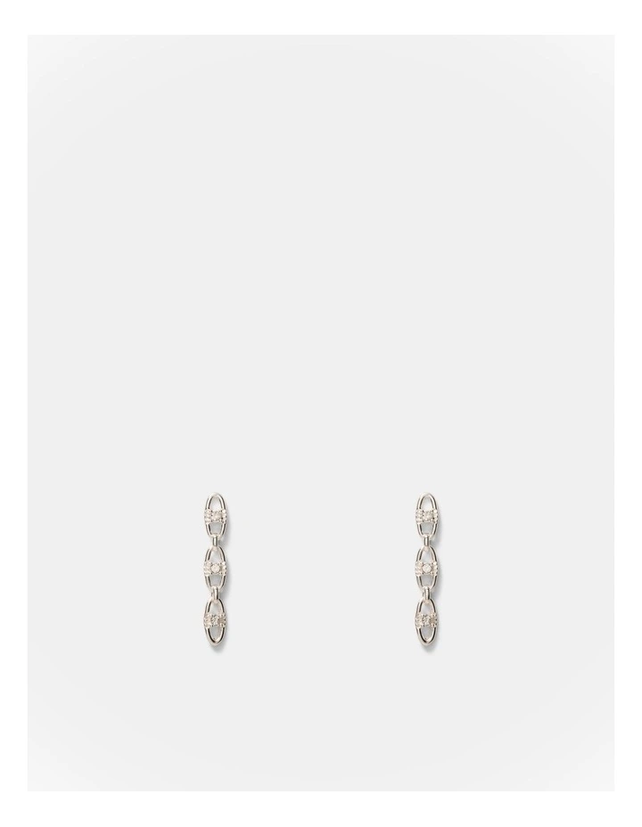 Crystallize Earrings in Silver image 1