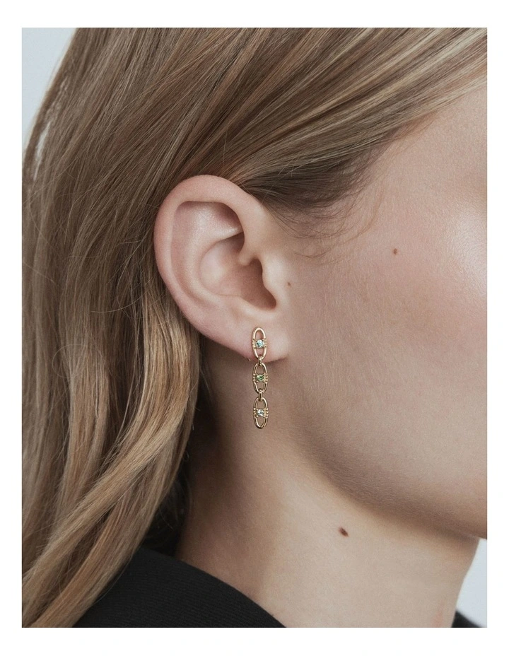 Crystallize Earrings in Thyme image 4