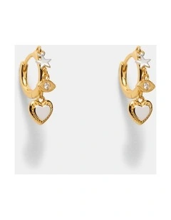 Chime Hoop Earrings in Gold Silver