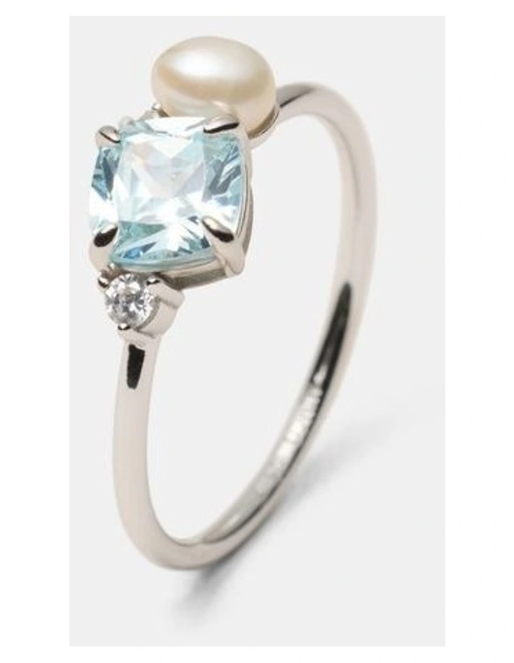 Splash Ring in Silver image 3