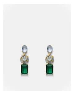 Garden Drop Earrings in Thyme