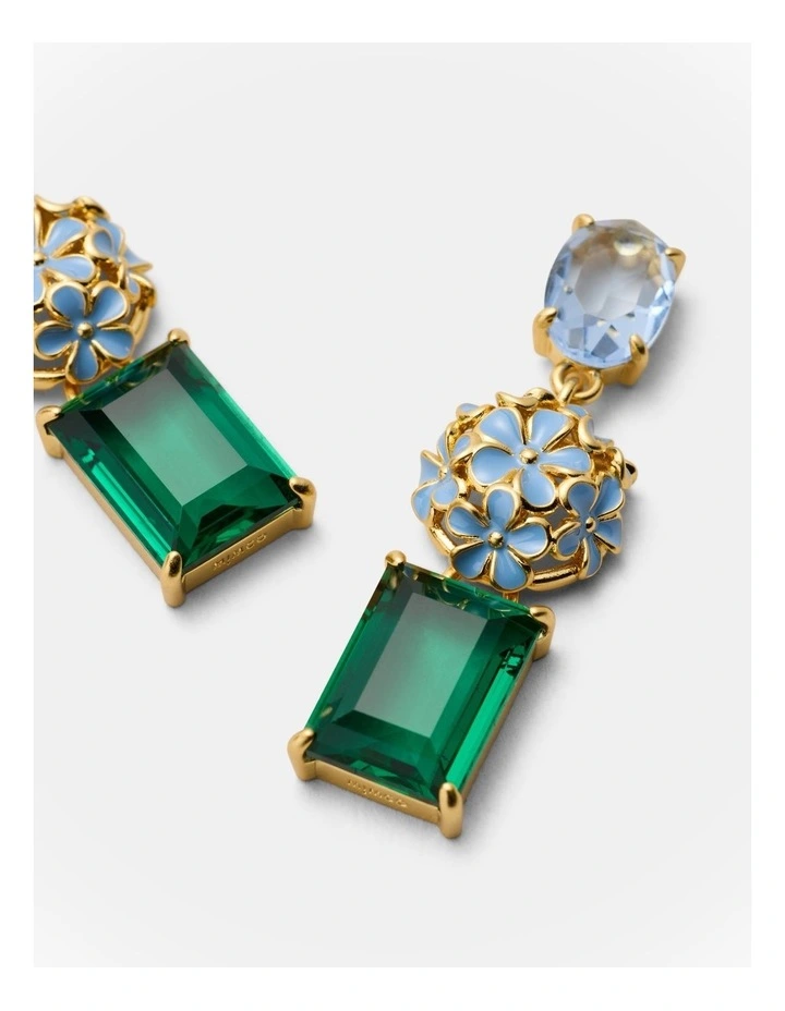 Garden Drop Earrings in Thyme image 3