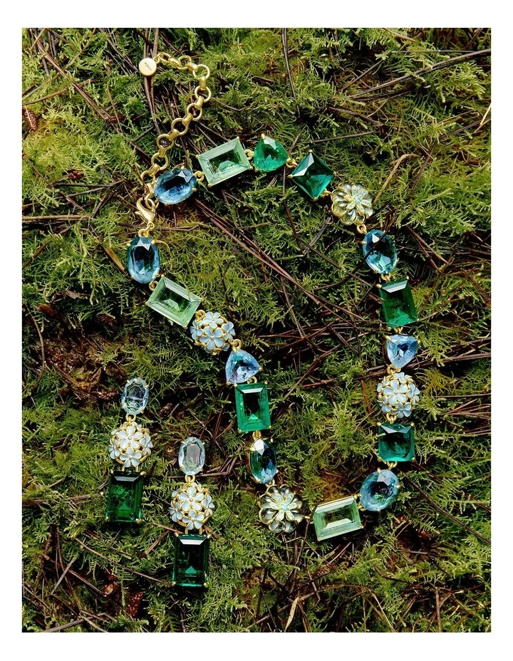 Garden Drop Earrings in Thyme image 4