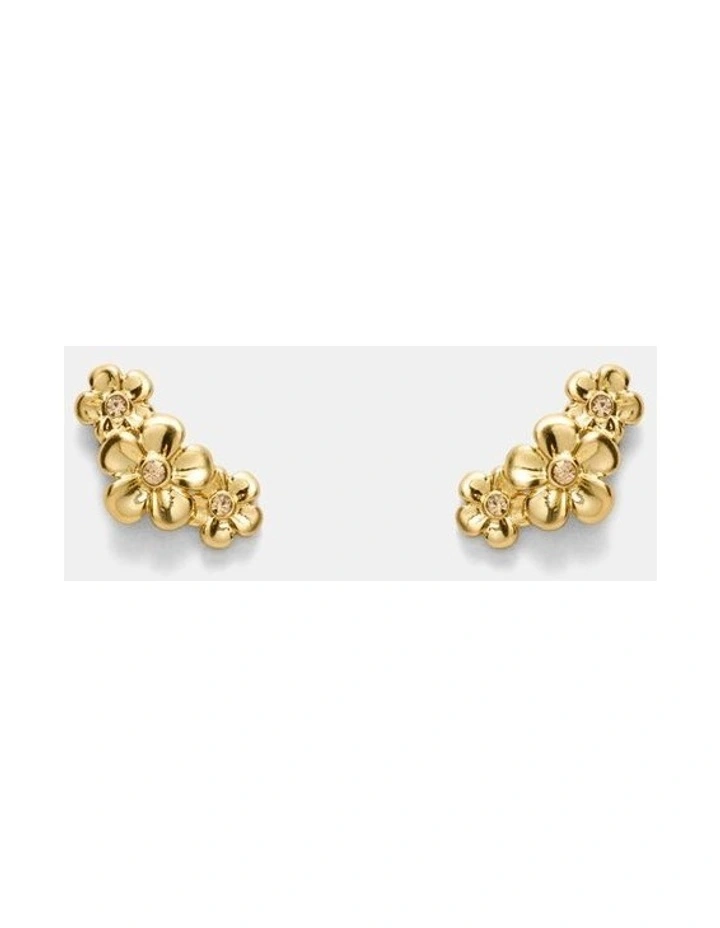 Garden Climber Stud Earrings in Gold image 1