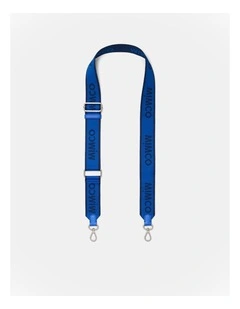Stripe Webbing Bag Strap in Cobalt